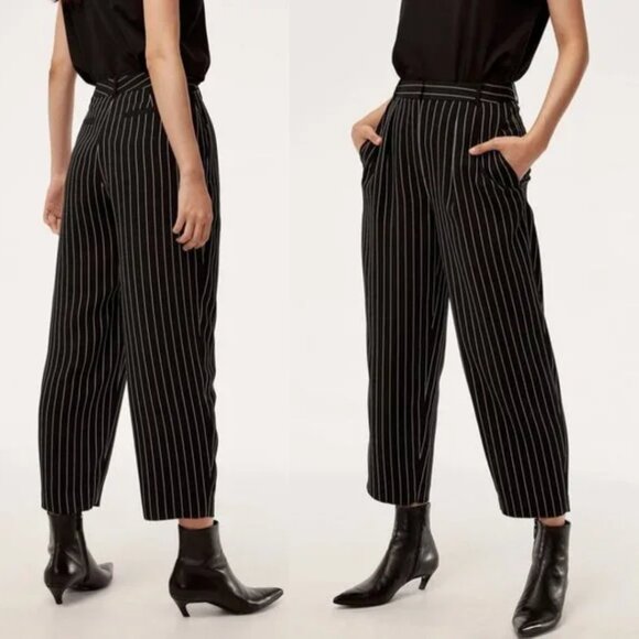 Aritzia Pants - NWT Aritzia Babaton Modesto Pant Pinstripe High Waisted Trouser Size 4